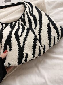 Túi Xách tay Nữ - Đen và trắng - Xem 5