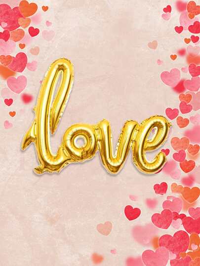 kumozawa 1入組情書鋁箔氣球婚禮情人節週年紀念生日派對裝飾香檳照相亭道具