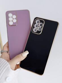 6d Elektroplattiert Schwarz-lila Anti-fall Handyhülle Für Paare - Verschiedenfarbig - Übersicht 1