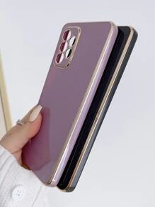 6d Elektroplattiert Schwarz-lila Anti-fall Handyhülle Für Paare - Verschiedenfarbig - Übersicht 4