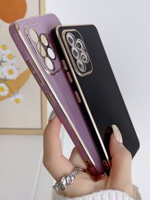 6d Elektroplattiert Schwarz-lila Anti-fall Handyhülle Für Paare - Verschiedenfarbig - Übersicht 5