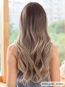 Medium Body Wave Synthetic Wig - Multicolor - View 3