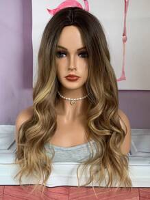Medium Body Wave Synthetic Wig - Multicolor - View 5