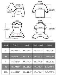 1入組卡通狗刺繡寵物襯衫適用於狗狗和貓適合夏天 - 黃色 - 查看 3