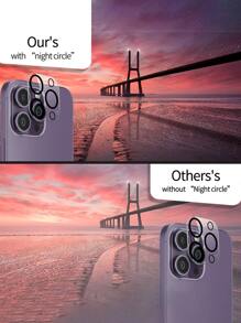 4入組包括2入組碳纖維後膜和2入組相機鏡頭保護貼，適用於蘋果設備 - 無色 - 查看 6