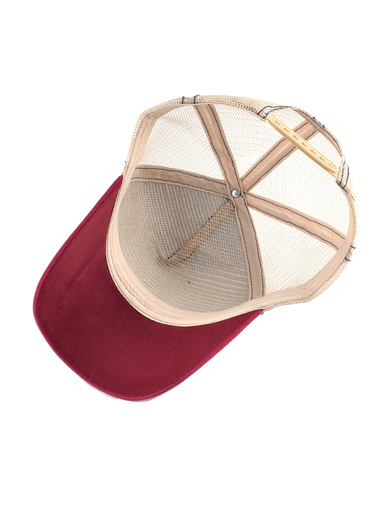 1 Pieza Gorra De Béisbol Unisex Con Bloque De Color Rojo Y Azul Y Bordado De Caballo Adecuada Para Uso Diario Casual Y Deportivo - Multicolor - Añade 4
