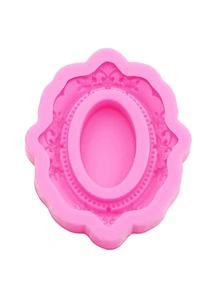 1pc Silicone Mold, Vintage Design DIY Silicone Mold For DIY - Pink - View 3