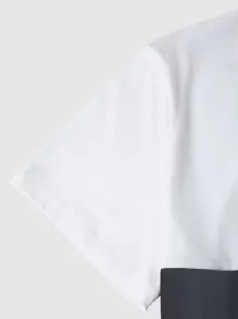 Manfinity Homme 男士鳥印花撞色T恤 - 彩色 - 查看 3