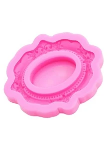 1pc Silicone Mold, Vintage Design DIY Silicone Mold For DIY - Pink - View 4
