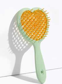 1pc Hollow Out Hair Comb - Green - View 1