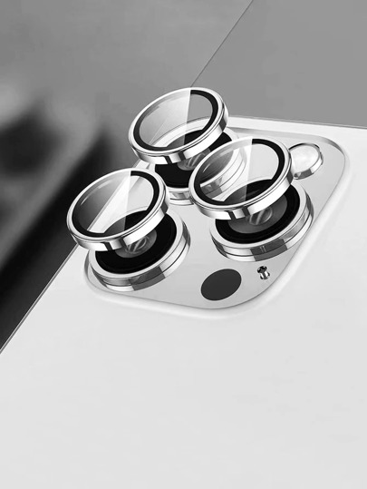 3pcs High Definition Camera Lens Protection Film For Smartphones Gift For Birthday, Family, Friends Alloy Metal With Tempered Glass Full Cover, Lens Protector, Phone Accessories Waterproof Shockproof Anti-Fall Anti-Fall Scratch Resistant Anti-Fingerprint