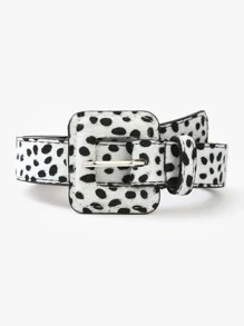 Snakeskin Print Belt - Multicolor - View 6