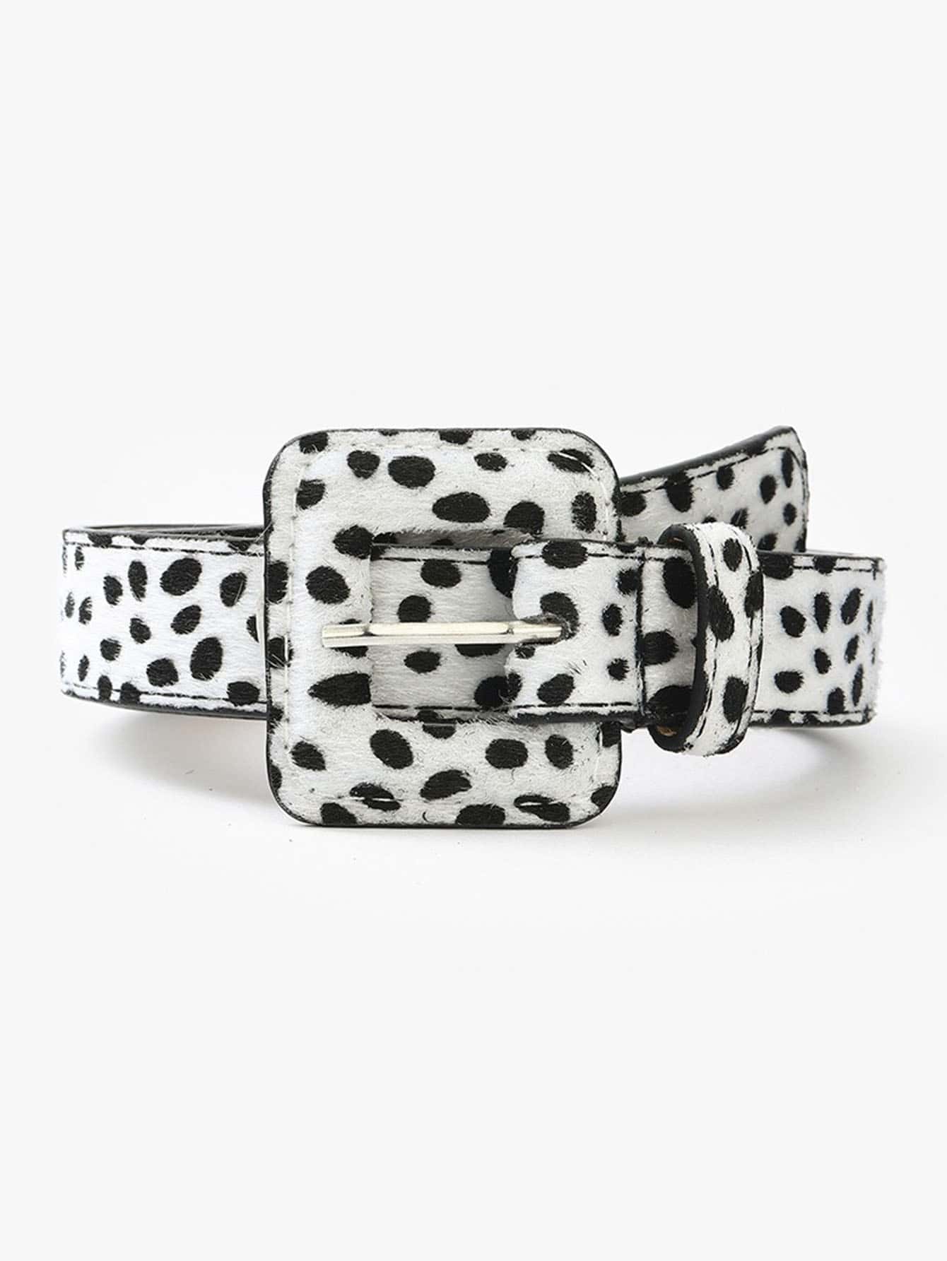 Dalmatian Print Belt - Multicolor - View 1