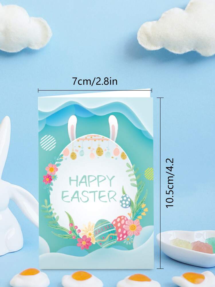 Clearance! 6 Pieces Easter Greeting Cards With Envelopes Happy Easter Note Cards Vintage Easter Cards Bunny Cute Note Cards For Easter Birthday Anniversary
