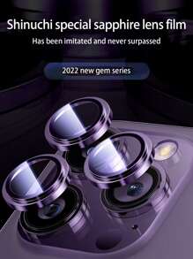 3 件手机镜头保护膜适用于 15/15Plus/15Pro/15Promax 生日、家人、朋友礼物合金金属带钢化玻璃全覆盖，镜头保护膜，手机配件防水防震防摔防摔防刮防指纹 - 紫色 - 查看 4