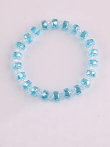 Pulsera con cuenta de vidrio - Celeste - Ver 1