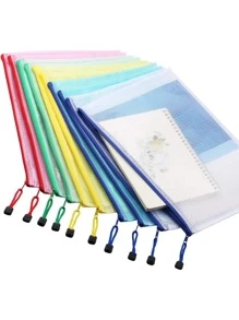 10pcs Plain File Pocket - Multicolor - View 2