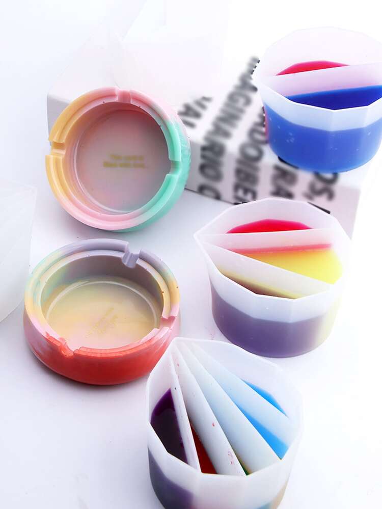 1 件几何形状 DIY 硅胶模具，白色双网格硅胶模具，适合 DIY - 白色 - 查看 6