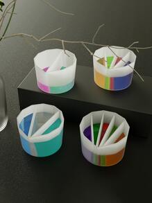 1 件几何形状 DIY 硅胶模具，白色双网格硅胶模具，适合 DIY - 白色 - 查看 7