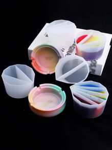 1 件几何形状 DIY 硅胶模具，白色双网格硅胶模具，适合 DIY - 白色 - 查看 8