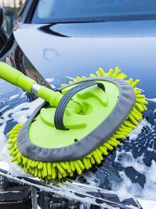 Cây lau rửa xe phong cách ngẫu nhiên, chổi lông mềm Chenille có thể thu vào với cán dài, dụng cụ vệ sinh xe ô tô - Nhiều màu - Xem 2