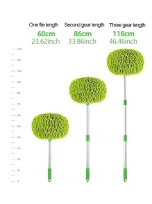 Cây lau rửa xe phong cách ngẫu nhiên, chổi lông mềm Chenille có thể thu vào với cán dài, dụng cụ vệ sinh xe ô tô - Nhiều màu - Xem 5