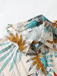 Manfinity Hypemode 男士滿版印花襯衫不帶T恤 - 彩色 - 查看 4