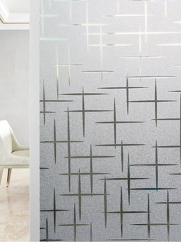 1pc PVC Decorative Film, Geometric Pattern Window Sticker For Home SHEIN USA