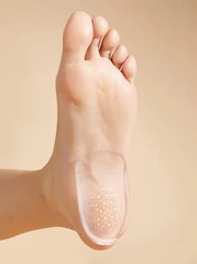 Miếng đệm gót chân bằng silicon Plantar Chèn, 2 miếng đệm bảo vệ gót chân rõ ràng, đệm gót chân bằng gel Hỗ trợ hấp thụ sốc cho nam và nữ - Trong sáng - Xem 1