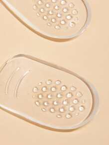 Miếng đệm gót chân bằng silicon Plantar Chèn, 2 miếng đệm bảo vệ gót chân rõ ràng, đệm gót chân bằng gel Hỗ trợ hấp thụ sốc cho nam và nữ - Trong sáng - Xem 3