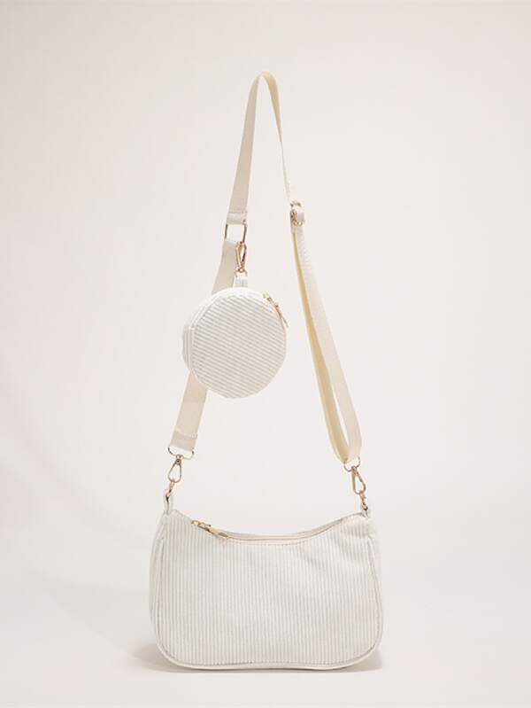 Minimalist Hobo Bag With Coin Purse School Bag For Graduate, Teen Girls, Freshman, Sophomore, Junior & Senior In College, University & High School, Perfect For Outdoors ,Travel & Back To School , Women Bag With Dime Bag
