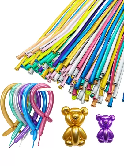 20入組/套乳膠簡約混色裝飾氣球適用於派對