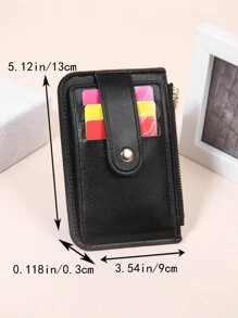 Tarjetero minimalista - Negro - Ver 3