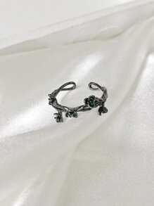 vòng bít thiết kế hoa - màu đen - Xem 2