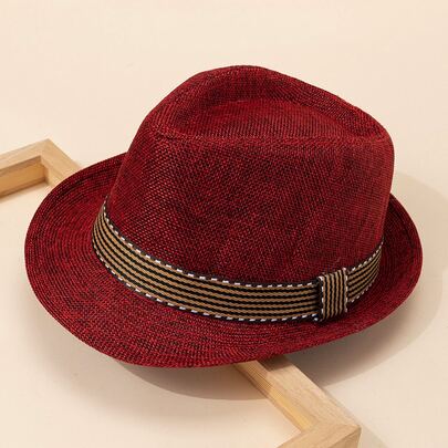 Tape Decor Fedora Hat