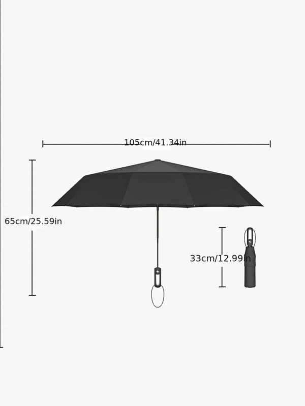 1pc Claret Umbrella, Minimalist Automatic Compact Folding Umbrella For