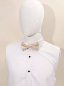 男士素色領結 - 香檳色 - 查看 1