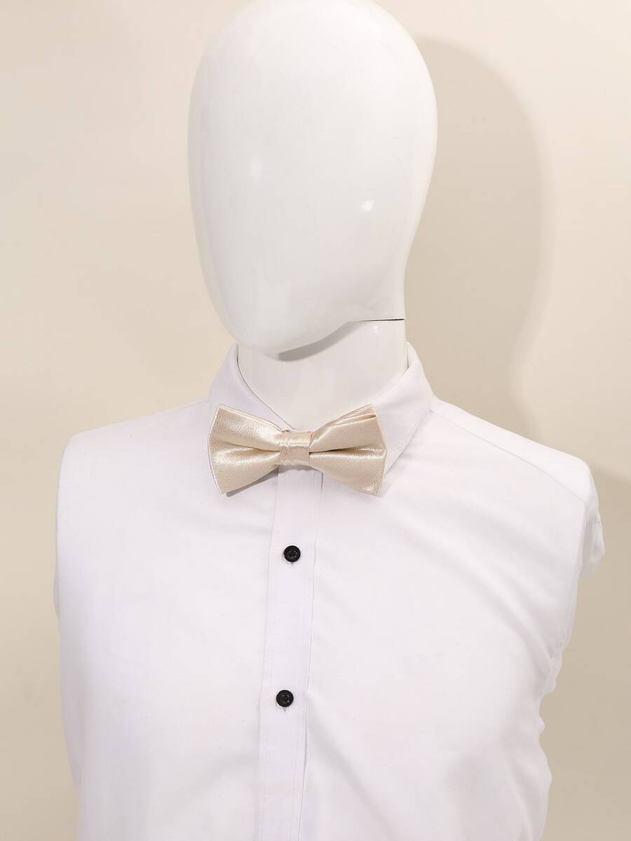 男士素色領結 - 香檳色 - 查看 1