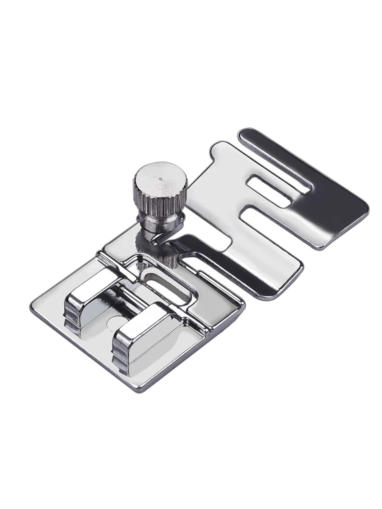 1pc Multifunction Stainless Steel Sewing Machine Presser Foot, Classic Sewing Machine Presser Foot For Home - Silver - View 1