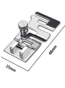 1pc Multifunction Stainless Steel Sewing Machine Presser Foot, Classic Sewing Machine Presser Foot For Home - Silver - View 2
