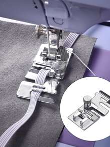 1pc Multifunction Stainless Steel Sewing Machine Presser Foot, Classic Sewing Machine Presser Foot For Home - Silver - View 3