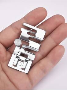 1pc Multifunction Stainless Steel Sewing Machine Presser Foot, Classic Sewing Machine Presser Foot For Home - Silver - View 4