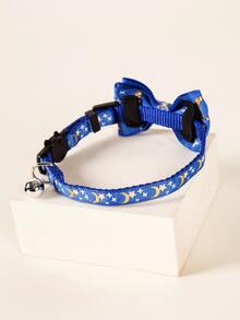 1入組星星圖案鈴鐺墜飾寵物項圈