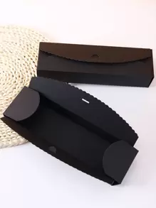 10Pcs Black Rectangle Kraft Paper Gift Box Wedding Birthday Party Favors DIY Handmade Candy Biscuit Chocolate Gift Packaging Box - Black - View 3