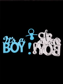 1 Chữ Cái Hình Cắt Chết, Bạc Hadfield Thép Khắc Stencil, Cho DIY - Bạc - Xem 4