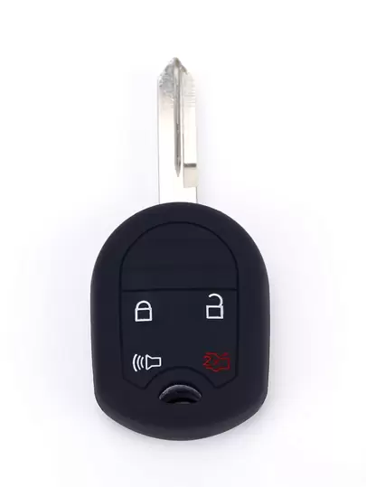 1pc Silicone Car Key Case Compatible With Ford, Key Fob Cover