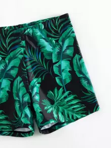 Boys Tropical Print Swim Shorts - Multicolor - View 4
