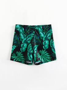 Boys Tropical Print Swim Shorts - Multicolor - View 5