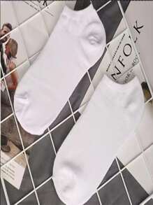 Hombres 5 pares Calcetines tobilleros unicolor - Multicolor - Ver 4