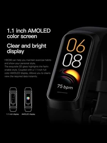 Reloj inteligente monitor de pulsaciones - Negro - Ver 4
